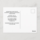 Carte Postale Red High School Reunion Custom Party (Dos)