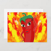 Carte Postale Red Hot Chili Pepper Diva (Devant / Derrière)