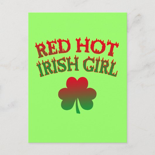 Carte Postale Red Hot Irish Girl (Devant)