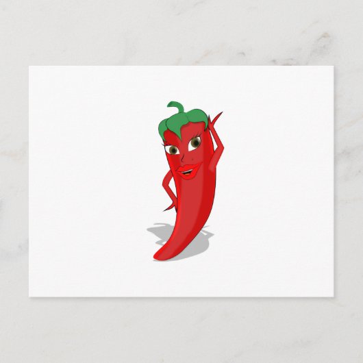 Carte Postale Red Hot Pepper Diva (Devant)