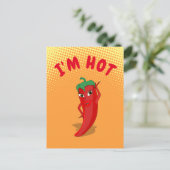 Carte postale Red Hot Pepper Diva Gradient (Debout devant)