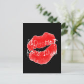 Carte Postale Red Hot Rock Diva Lips IV (Debout devant)