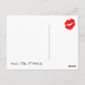 Carte Postale Red Hot Rock Diva Lips IV (Dos)