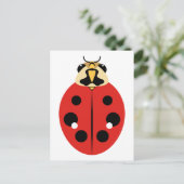 Carte Postale Red Ladybug Beetle (Debout devant)