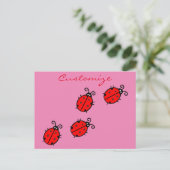 Carte Postale Red Ladybugs Crawling Thunder_Cove (Debout devant)