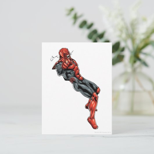 Carte Postale Red Lantern Corps - Rage Leaning 2 (Debout devant)