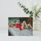 Carte postale Red Lingerie Model Photography (Debout devant)