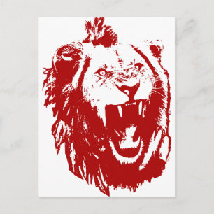 Carte Postale Red Lion King