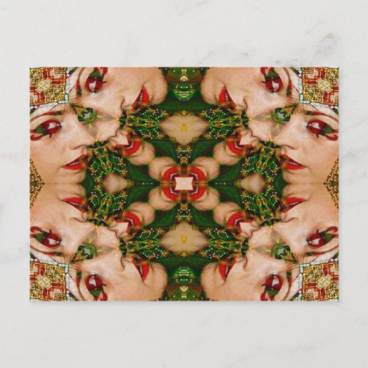 Carte Postale Red Lips Mandala (Devant)