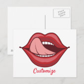Carte Postale Red Lips Open Mouth Thunder_Cove (Devant / Derrière)