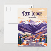 Carte Postale Red Lodge États-Unis (Devant / Derrière)
