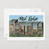 Carte Postale Red Lodge, Montana (Devant / Derrière)