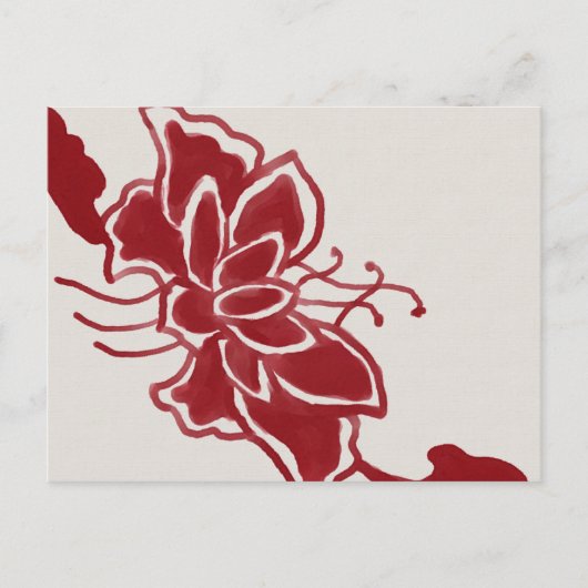 Carte postale Red Lotus Flower (Devant)
