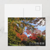 Carte Postale Red Maples au Jardin Japonais (Devant / Derrière)