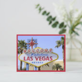 Carte postale Red Nevada Affiche de bienvenue Las  (Debout devant)