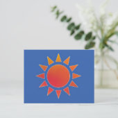 Carte postale Red Orange Sun (Debout devant)