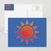 Carte postale Red Orange Sun (Devant / Derrière)