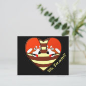 Carte Postale Red Panda Coeur d'amour (Debout devant)