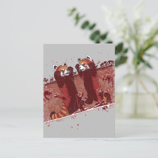 Carte Postale Red Panda Fury (Debout devant)