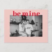 Carte Postale Red & Pink Be Mine | Photo en couple | Valentines (Devant)
