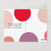 Carte Postale Red & Pink Be Mine | Photo en couple | Valentins P (Dos)