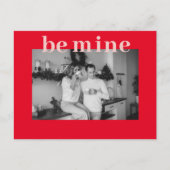 Carte Postale Red & Pink Be Mine | Photo en couple | Valentins P (Devant)