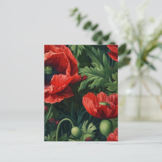 Carte postale Red Poppies (Debout devant)