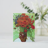 Carte Postale Red Poppies & Daisies (F280) Van Gogh Fine Art (Debout devant)