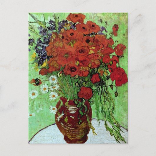 Carte Postale Red Poppies & Daisies (F280) Van Gogh Fine Art (Devant)