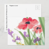 Carte Postale Red Poppy (Devant / Derrière)