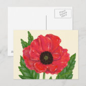 Carte postale Red Poppy (Devant / Derrière)