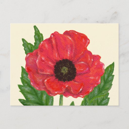 Carte postale Red Poppy (Devant)