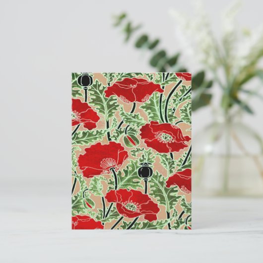 Carte Postale Red Poppy (Debout devant)