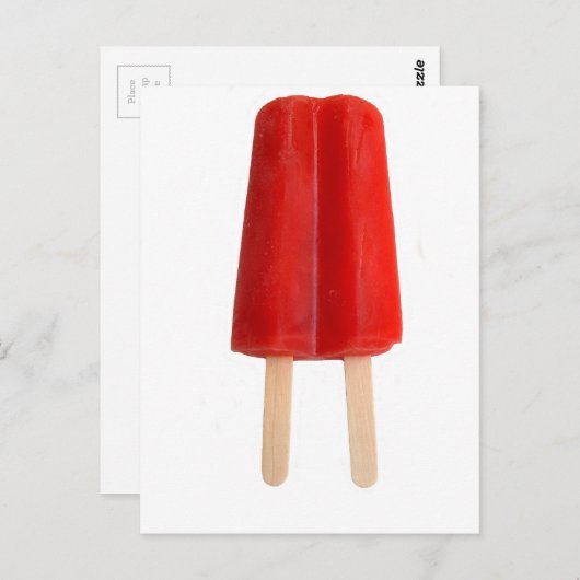 Carte Postale Red Popsicle (Devant / Derrière)