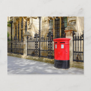 Carte Postale Red Post Box, Westminster, Londres, Royaume-Uni