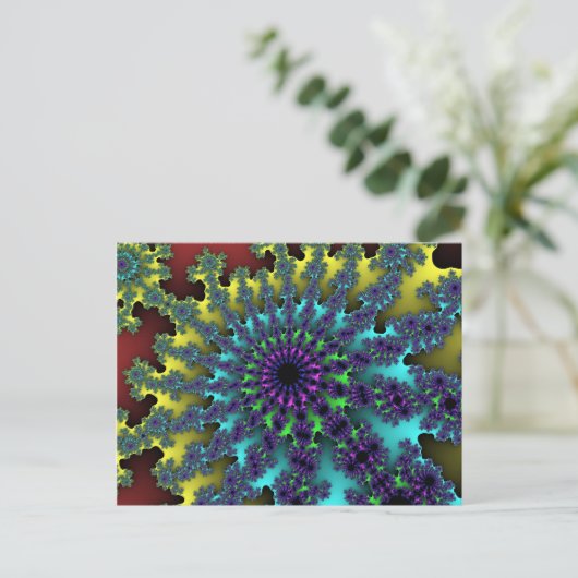 Carte Postale Red Rainbow Burst (Debout devant)