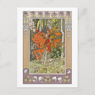 Carte Postale Red Rider par Ivan Bilibin