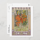 Carte Postale Red Rider par Ivan Bilibin (Devant / Derrière)