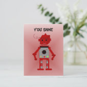 Carte Postale Red Robot - Vous Brillez (Debout devant)