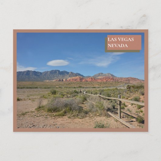 Carte Postale Red Rock Canyon Nature Las Vegas Nevada Desert (Devant)