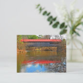 Carte Postale Red Roof Reflects - Coombs Covered Bridge (Debout devant)