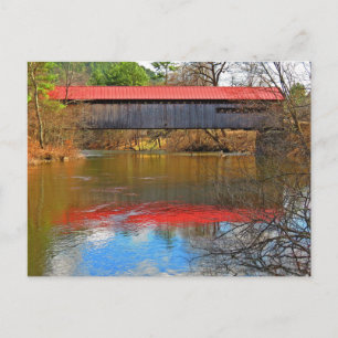 Carte Postale Red Roof Reflects - Coombs Covered Bridge
