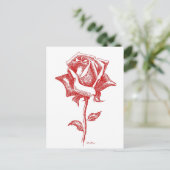 Carte Postale Red Rose Designs (Debout devant)