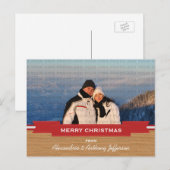 Carte postale Red Rustic Banner (Devant / Derrière)