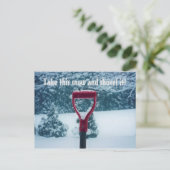 Carte postale Red Shovel (Debout devant)