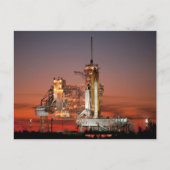 Carte Postale Red Sky for Space Shuttle Atlantis Launch (Devant)