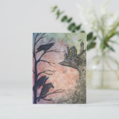 Carte postale Red Sky Ravens et Castle (Debout devant)