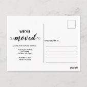 Carte Postale Red Snowflakes Flurries Holiday Moving (Dos)