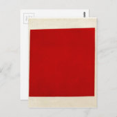 Carte Postale Red square by Kazimir Malevich (Devant / Derrière)