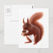 Carte postale Red Squirel (Devant / Derrière)